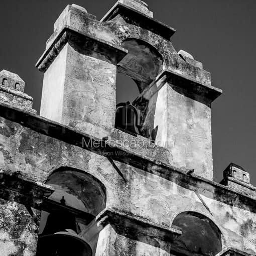 Mission San Juan Capistrano -- San Antonio Black and White Photos