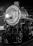 Vertical An Old Steam Engine Train Framed Photos