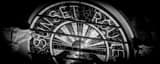 Panoramic The Sunset Route Train Station Stained Glass black and white Photos
