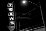 Horizontal The Texas Neon Advertising Sign black and white Photos