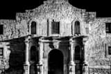Horizontal The Alamo Facade Framed Photos