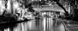 Panoramic The San Antonio River Walk black and white Photos