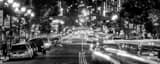 Panoramic Taxi Cabs on Fifth Street in the Gaslamp Quarter Framed Photos