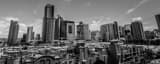 Panoramic Downtown San Diego Skyline from the Embassy Suites black and white Pictures