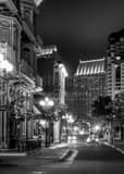 Vertical Looking Down Island Avenue from 4th Ave Framed Photos
