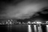 Horizontal The San Diego Skyline and Harbor under a Layer of Fog black and white Pictures