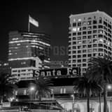 Square Santa Fe Depot in Downtown San Diego Framed Photos