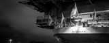 Panoramic The Stern of the Midway black and white Pictures