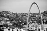 Horizontal The Welcome Arch in Tijuana black and white Photographs