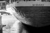 Horizontal The Stern of the USS Midway Framed Photos