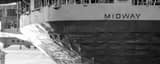 Panoramic The Stern of the USS Midway Framed Photos