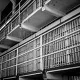 Square An Alcatraz Cellblock black and white Photos