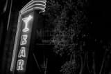 Horizontal The BAR sign above the Dirty Martini in San Francisco black and white Photos