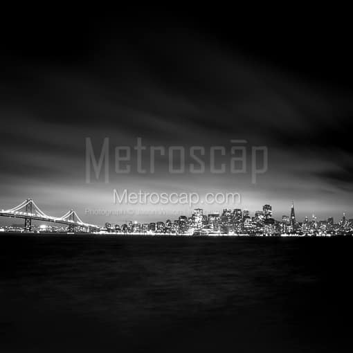 A Blanket of Fog Hovers above Downtown San Francisco -- San Francisco Black and White Photos