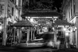 Horizontal The Chinatown Dragon Gate black and white Photos