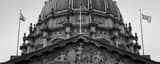 Panoramic The San Francisco City Hall Dome landscape black and white Photography