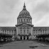 Square San Francisco City Hall black and white Photos