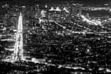 Horizontal San Francisco at Night black and white Photos