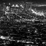 Square San Francisco at Night black and white Photos