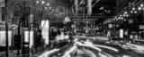 Panoramic The Ferry Building Dressed up for SB50 black and white Photos