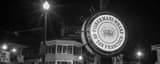 Panoramic Fishermans Wharf at Night black and white Photos