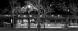 Panoramic The Fog City Cafe under Coit Tower black and white Photos