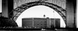 Panoramic Fort Point under the Golden Gate Bridge black and white Photos