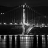 Square The Golden Gate Bridge from Coit Tower black and white Photos