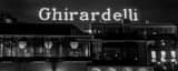 Panoramic Ghirardelli Square at Night black and white Photos