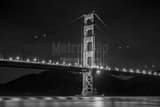 Horizontal The Golden Gate Bridge landscape black and white Photography
