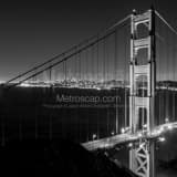 Square The Golden Gate Bridge from Battery Spencer black and white Photos