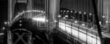Panoramic Rush Hour Traffic over the Golden Gate Bridge black and white Photos
