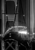 Vertical Rush Hour Traffic over the Golden Gate Bridge black and white Photos