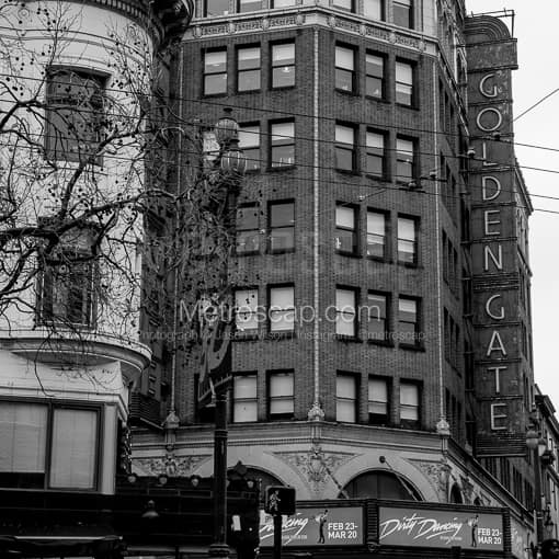 The Golden Gate Theater -- San Francisco Black and White Photos