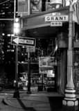 Vertical Grant Ave in Chinatown black and white Photos