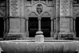 Horizontal The Green Library on Stanford Campus black and white Photos
