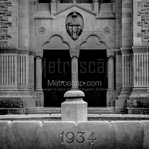 The Green Library on Stanford Campus -- San Francisco Black and White Photos