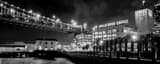 Panoramic Hills Brothers Coffee at Night landscape black and white Photography