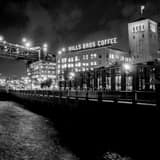 Square Hills Brothers Coffee at Night landscape black and white Photography