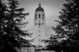 Horizontal The Hoover Tower at Stanford black and white Photos