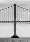Vertical An Isolated Tower-span of the Bay Bridge black and white Photos