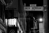 Horizontal Jack Kerouac Boulevard in San Francisco black and white Photos