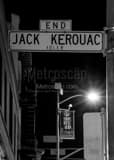 Vertical Jack Kerouac Boulevard in San Francisco black and white Photos