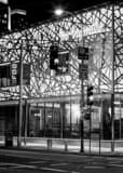 Vertical Metromile at Night black and white Photos