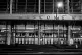 Horizontal The Moscone Center at Night black and white Photos