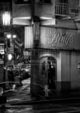 Vertical Mr. Bings at Columbus and Pacific black and white Photos