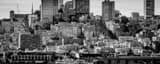 Panoramic Nob Hill black and white Photos