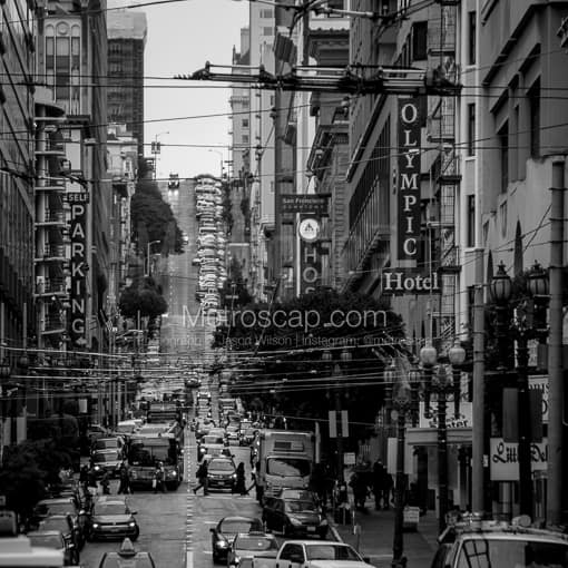 The Olympic Hotel at Turk -- San Francisco Black and White Photos