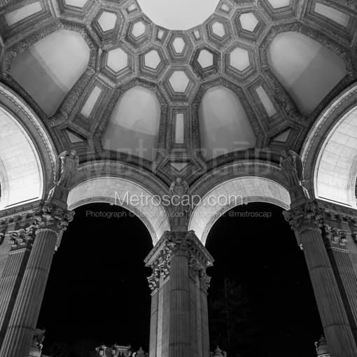 Angels Inside the Palace of Fine Arts -- San Francisco Black and White Photos