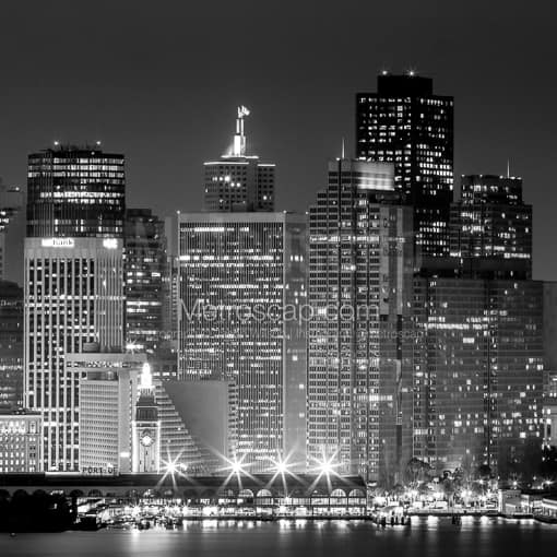 The Port of San Francisco at Night -- San Francisco Black and White Photos
